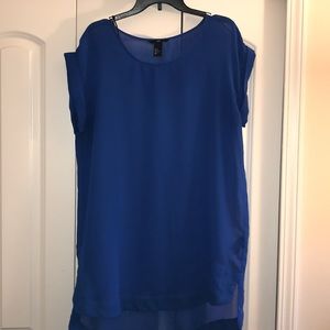 H&M High Low Tunic with Cuffed Sleevess